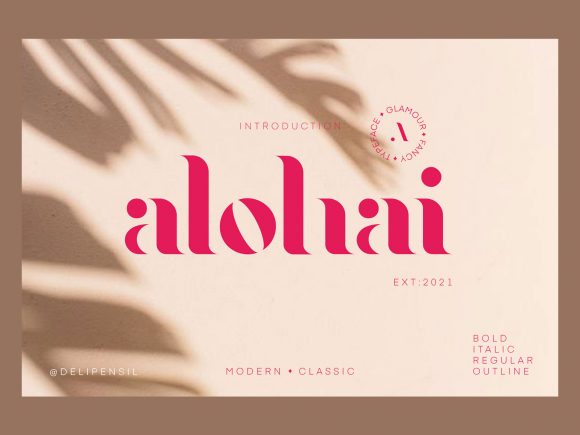 Alohai: A Modern Display Font for Scroll-Stopping Digital Campaigns