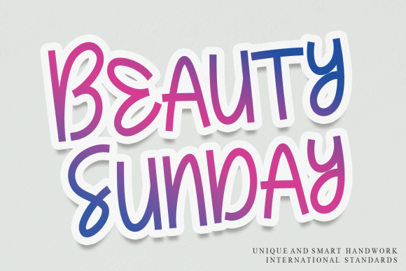 Beauty Sunday: A Trendy Display Font for Crafters and Sellers