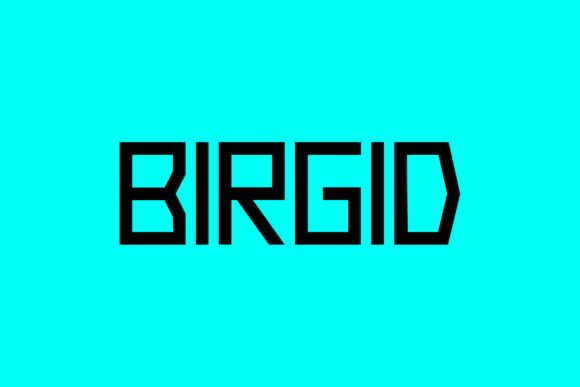 Birgid: A Geometric Display Font for Scroll-Stopping Visuals