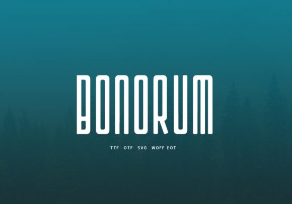 Bonorum: A Minimalist Display Font for Editorial Design