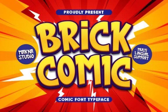 Brick Comic: A Playful Display Font for Creative Projects