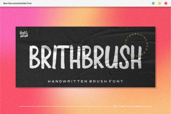 Brith Brush: A Stylish Display Font for Modern Design Projects