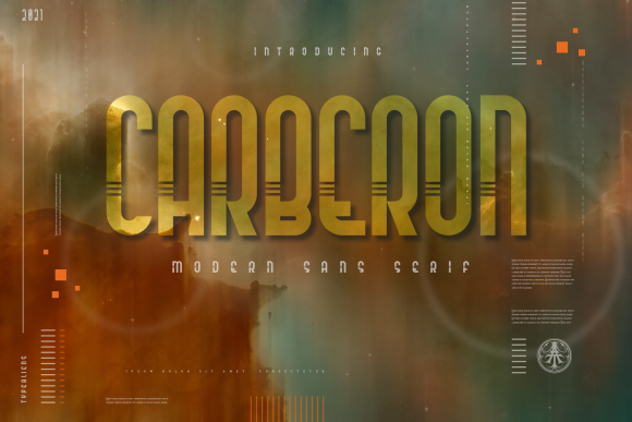 Carberon: A Sharp Display Font for Crafters and Product Designers
