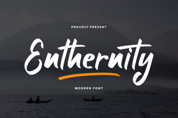 Enthernity: A Modern Display Font That Elevates Handmade Design