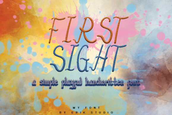 First Sight Display Font for Handmade Creators
