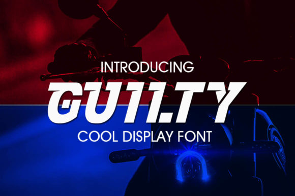 Guilty Font: A Modern Display Typeface for Small Business Branding