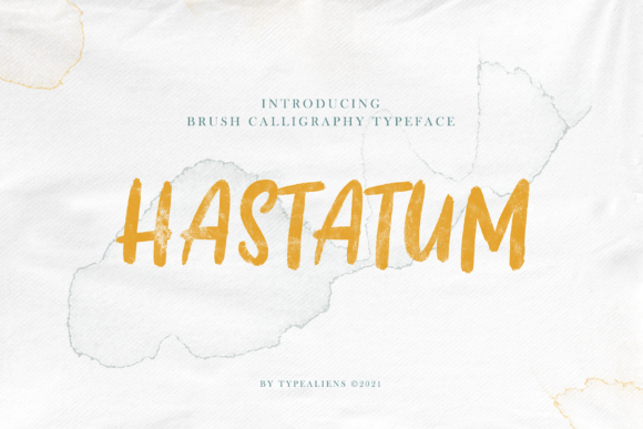 Hastatum: A Friendly Brushed Display Font for Small Business Branding