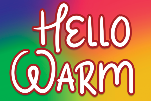 Hello Warm Font: A Quirky Display Typeface for Playful Digital Brands