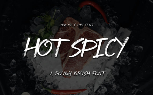 Hot Spicy Font: A Bold Brush Display Typeface for Standout Branding