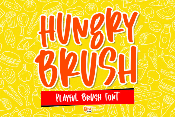 Hungry Brush Display Font for Playful Digital Branding