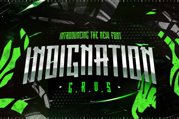 Indignation: A Sharp Display Font for Bold Branding Projects