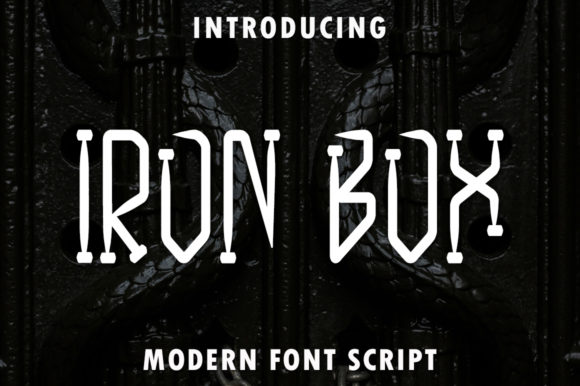 Iron Box Display Font for Polished Brand Visuals