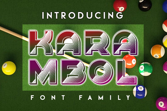 Karambol: A Bold Display Font for Modern Marketing Designs