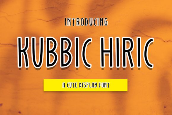 Kubbic Hiric: A Playful Display Font for Modern Marketing Designs