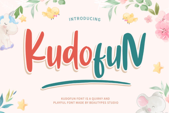 Kudofun Font Review for Playful Campaign Design