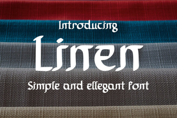 Linen Display Font for Bold Fashion Branding