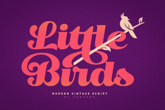 Little Birds: A Bold Display Font for Fashion Branding and Editorial Design