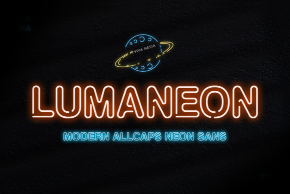 Lumaneon: A Bold Display Font for Digital Design