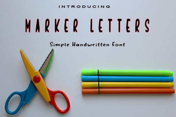 Marker Letters: A Cool Display Font for Creative Marketing Designs