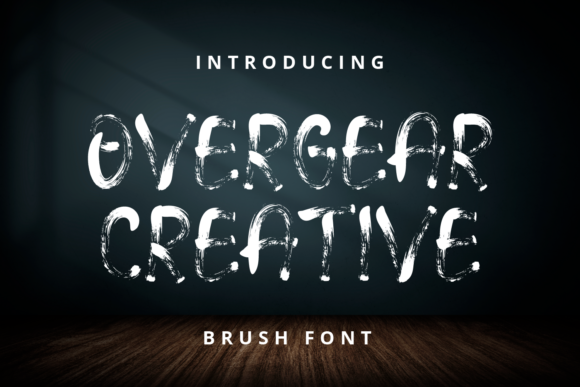 Overgear Creative: A Brushed Display Font That Adds Whimsy to Handmade Packaging and Printables
