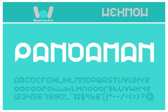 Pandaman: A Bouncy Display Font for Editorial Playfulness