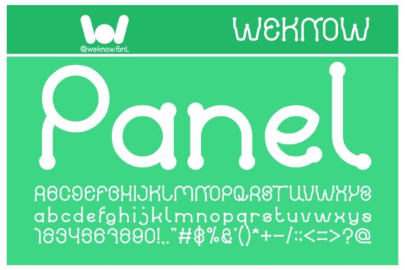 Panel Font: A Cute Friendly Display Font for Youthful Branding