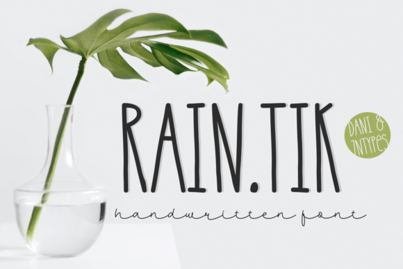 Raintik Display Font for Small Business Branding