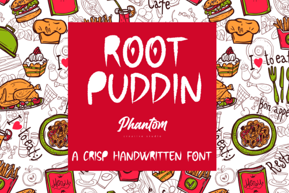 Root Puddin: A Quirky Brushed Font for Expressive Editorial Design