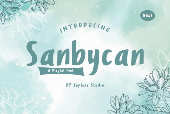 Sanbycan: A Vintage Display Font for Creative Branding and Design Projects