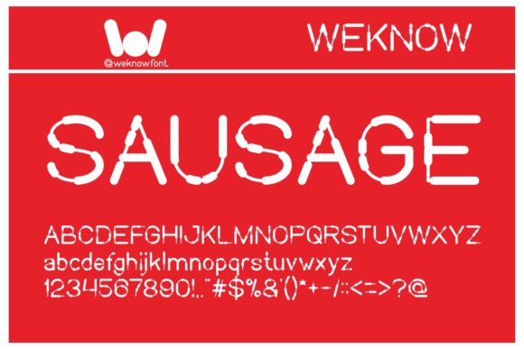 Sausage Display Font for Editorial Design