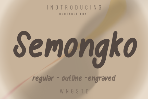 Semongko: A Cute Display Font for Thoughtful Editorial Design