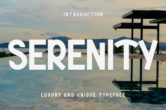 Serenity Font: Elegance Meets Luxury in Display Typography