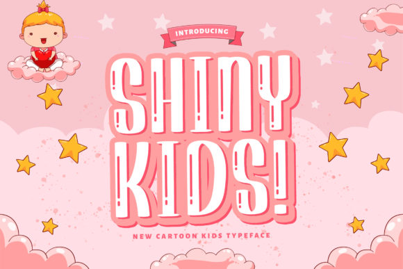 Shiny Kids Font: Playful Display Fonts for Kids & School Projects