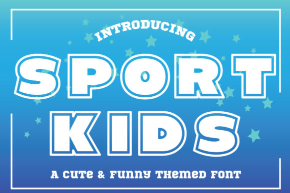 Sport Kids Font: Bold Display Type for Racing Branding