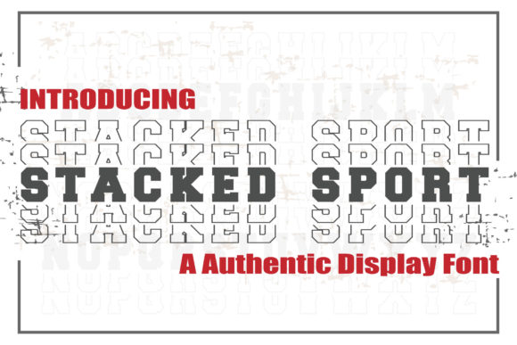 Stacked Sport Font for Bold Handmade Branding