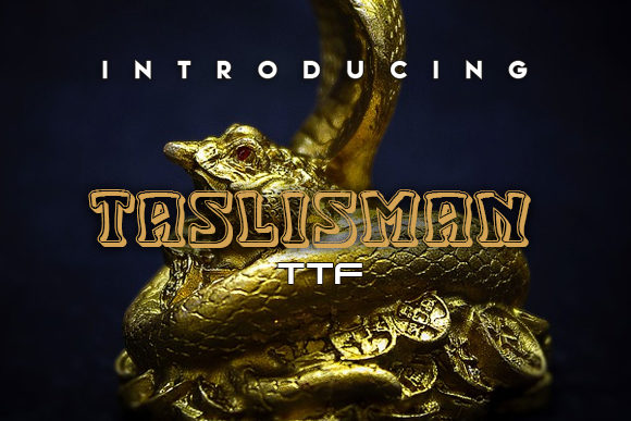 Talisman Font: Sharp Display Style for Crafters and Sellers