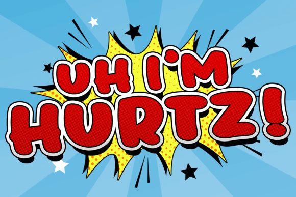Uh, I m Hurtz: A Retro Display Font That Boosts Campaign Visuals