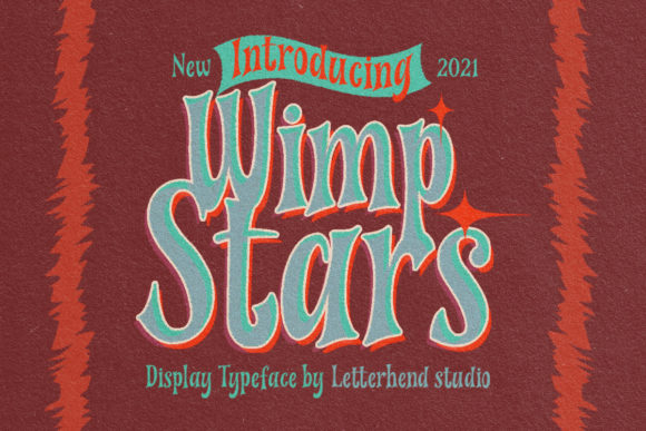 Wimp Stars Display Font for Bold, Nostalgic Branding